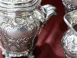 Rococo‑style Repoussé Sterling Silver Three‑Piece Set